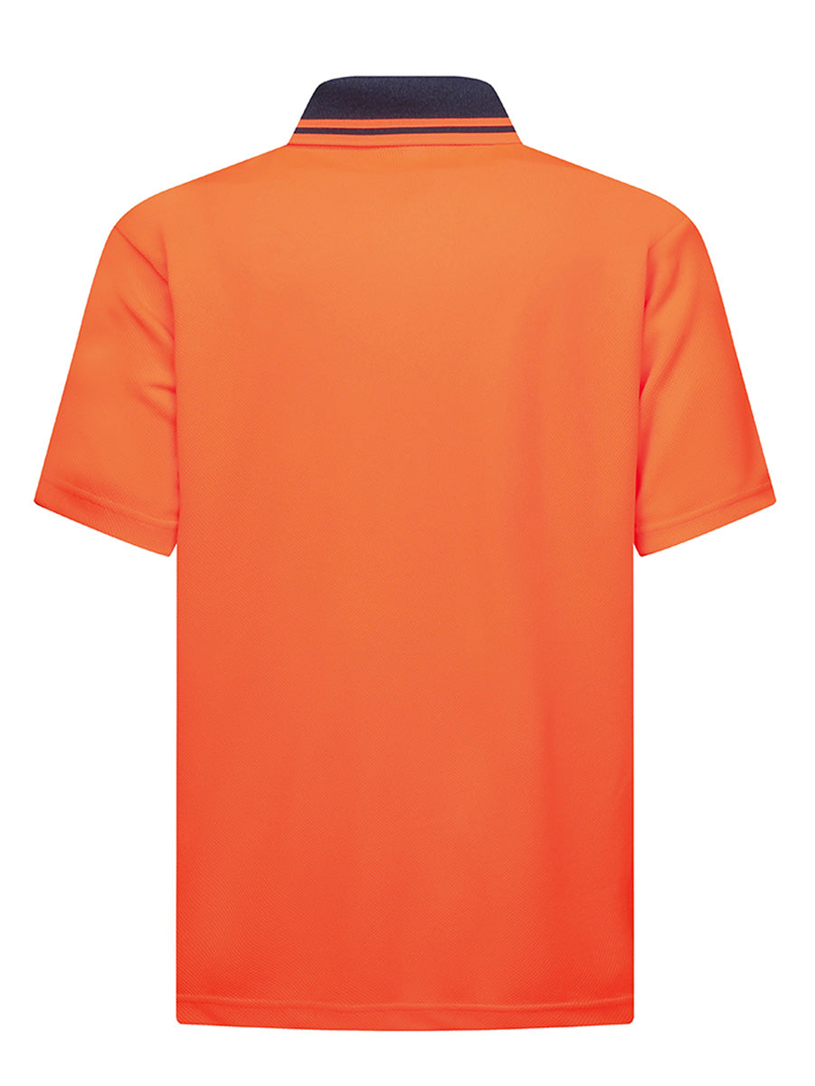 Hi Vis Basic Two Tone Safety Polo detail