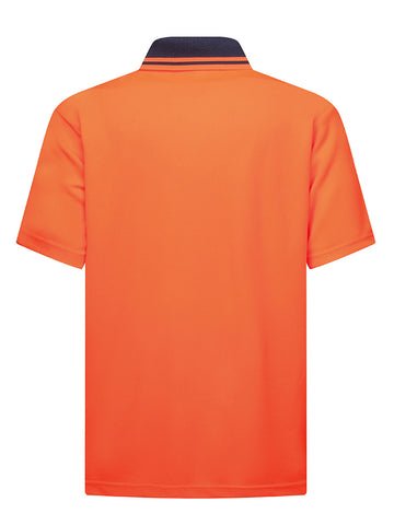 Hi Vis Basic Two Tone Safety Polo detail