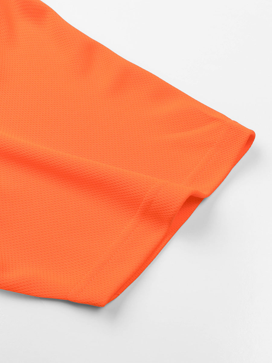 Hi Vis Basic Two Tone Safety Polo detail
