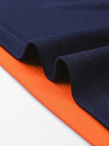 Hi Vis Basic Two Tone Safety Polo detail