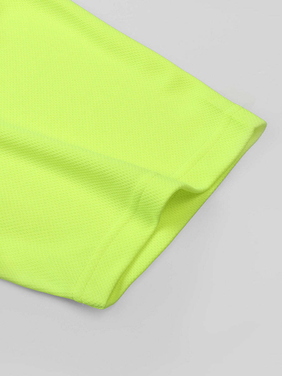 Hi Vis Basic Two Tone Safety Polo detail
