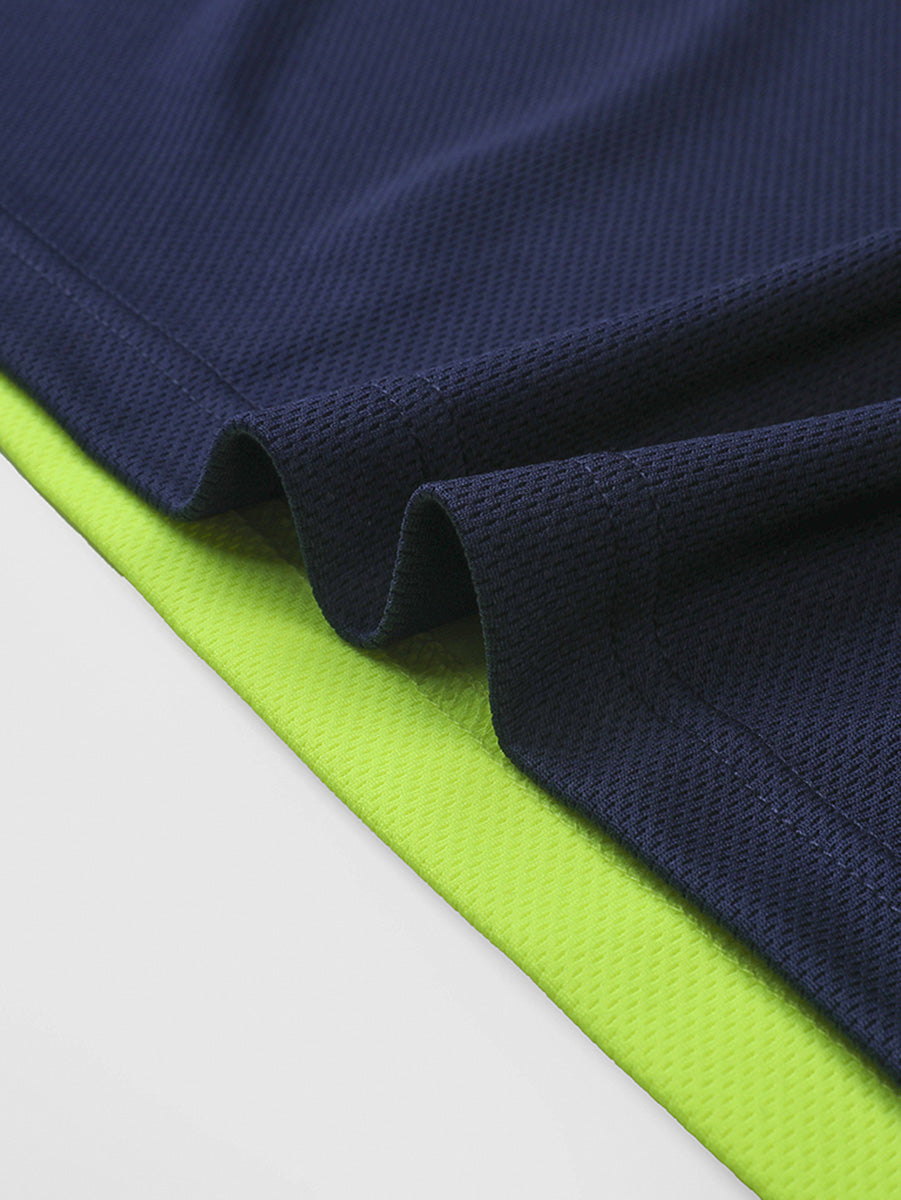 Hi Vis Basic Two Tone Safety Polo detail