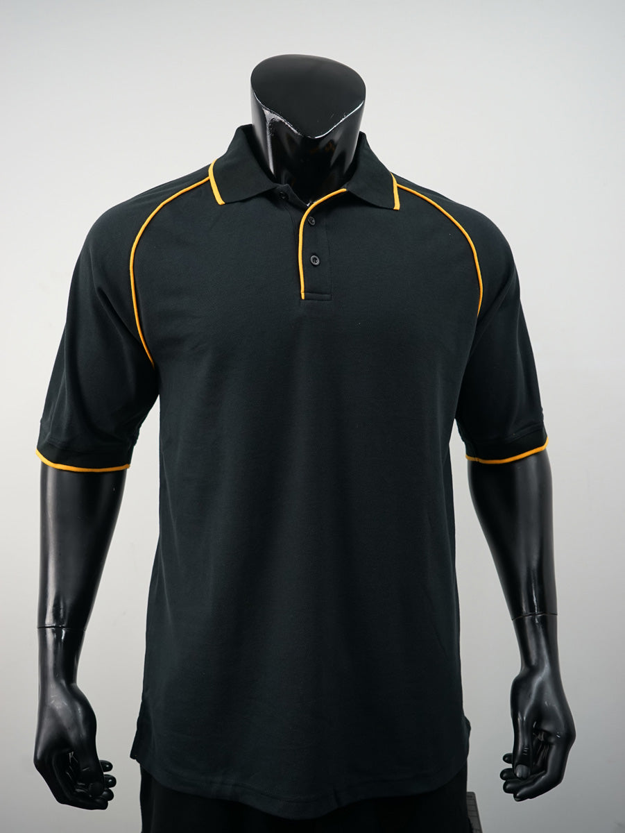 Unisex Adults Raglan Polo detail