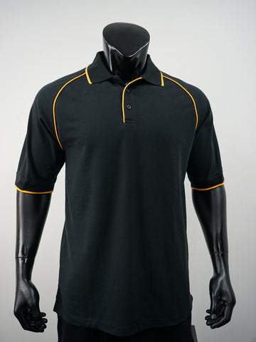 Unisex Adults Raglan Polo detail
