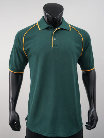 Unisex Adults Raglan Polo detail