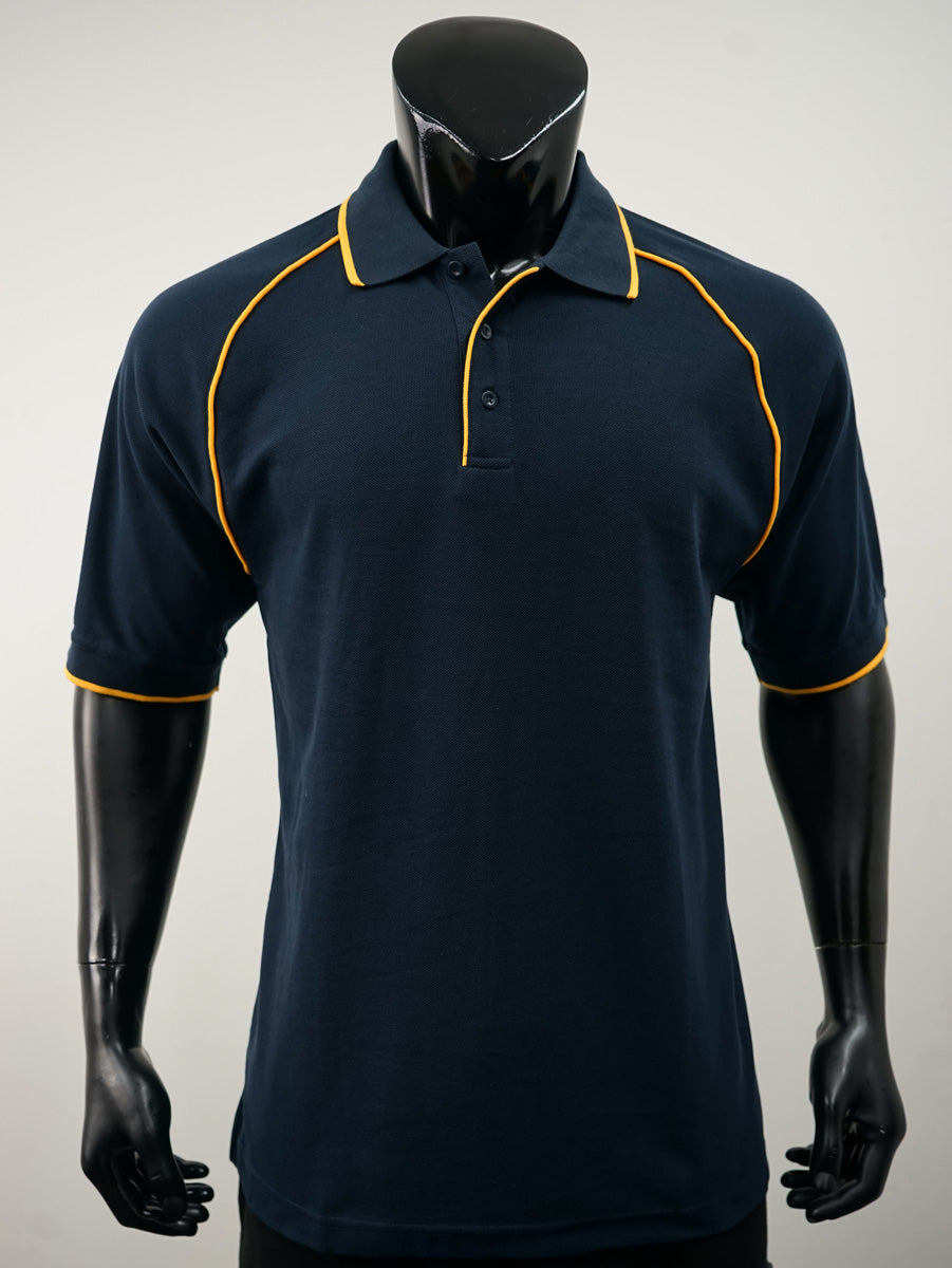 Unisex Adults Raglan Polo detail