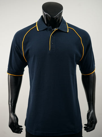 Unisex Adults Raglan Polo detail