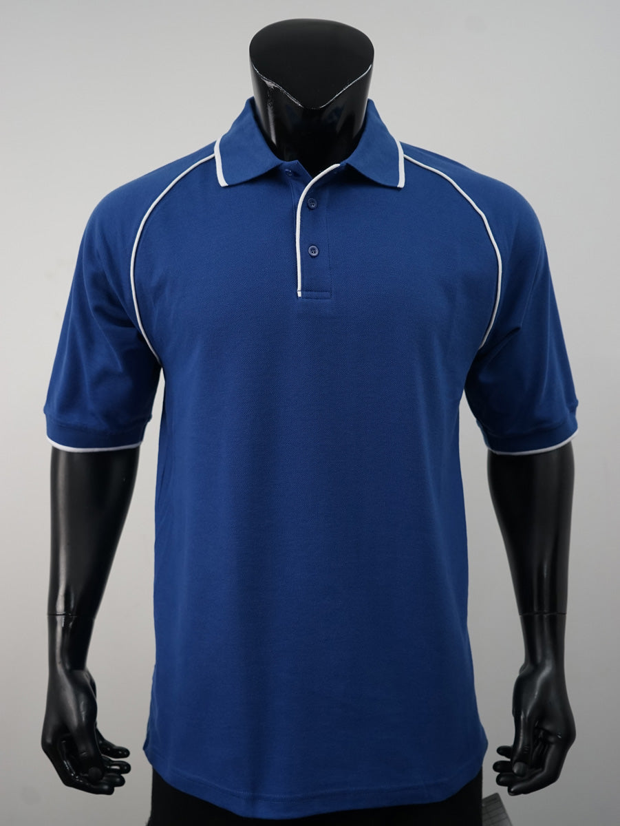 Unisex Adults Raglan Polo detail