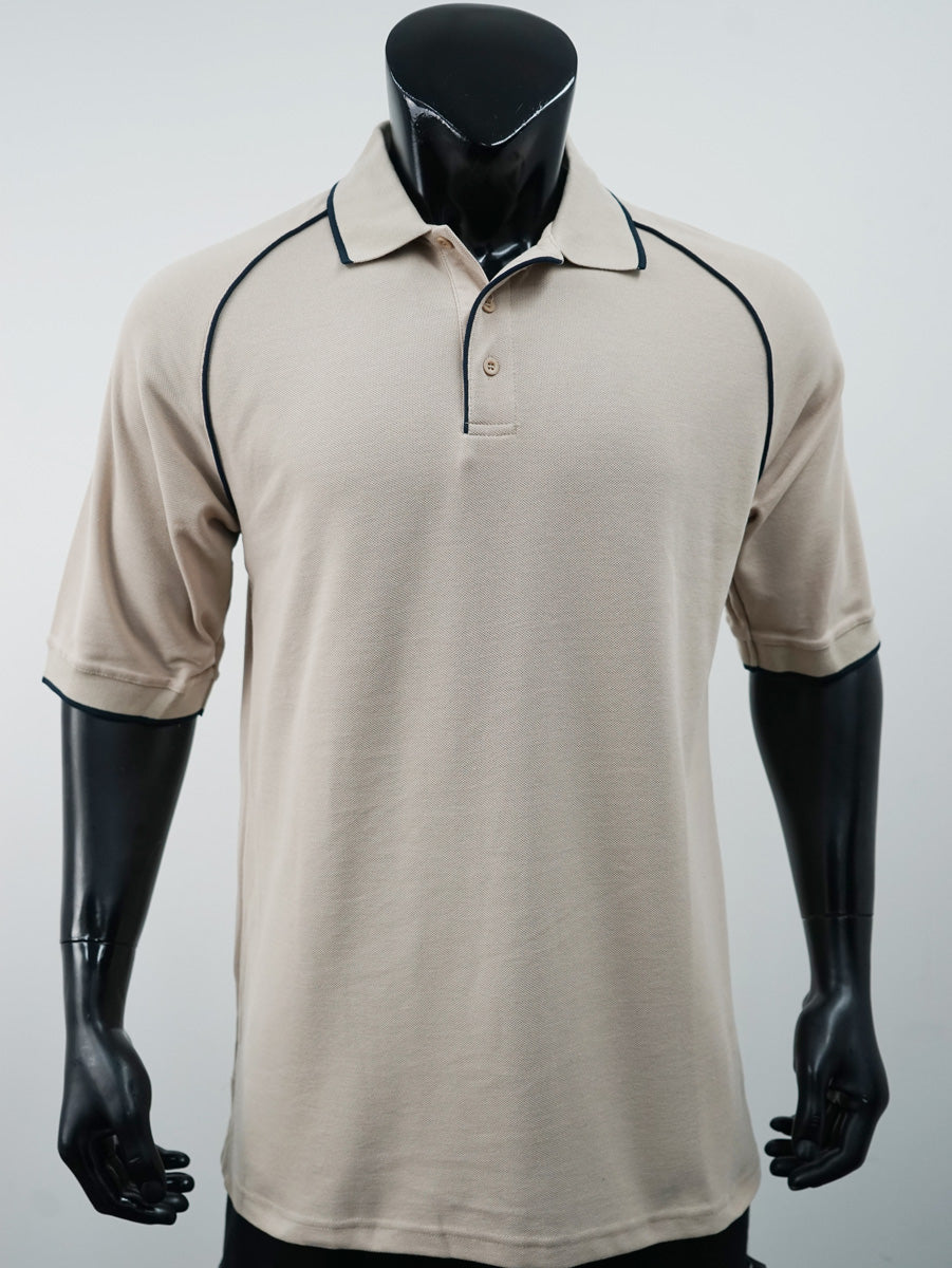 Unisex Adults Raglan Polo detail