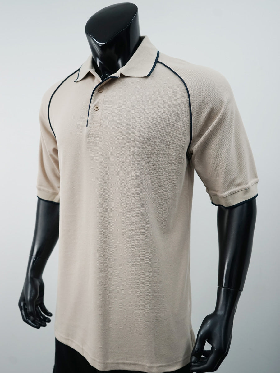 Unisex Adults Raglan Polo detail