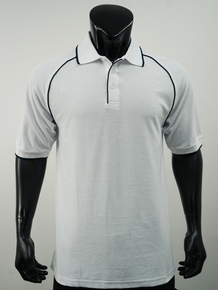 Unisex Adults Raglan Polo detail
