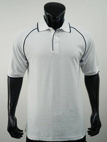 Unisex Adults Raglan Polo detail