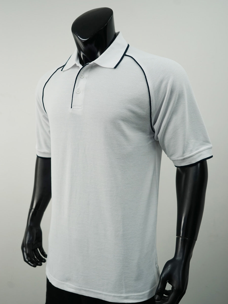Unisex Adults Raglan Polo detail