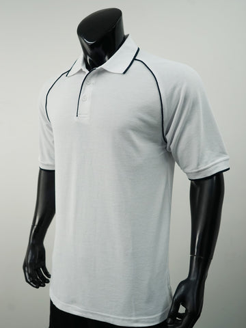 Unisex Adults Raglan Polo detail