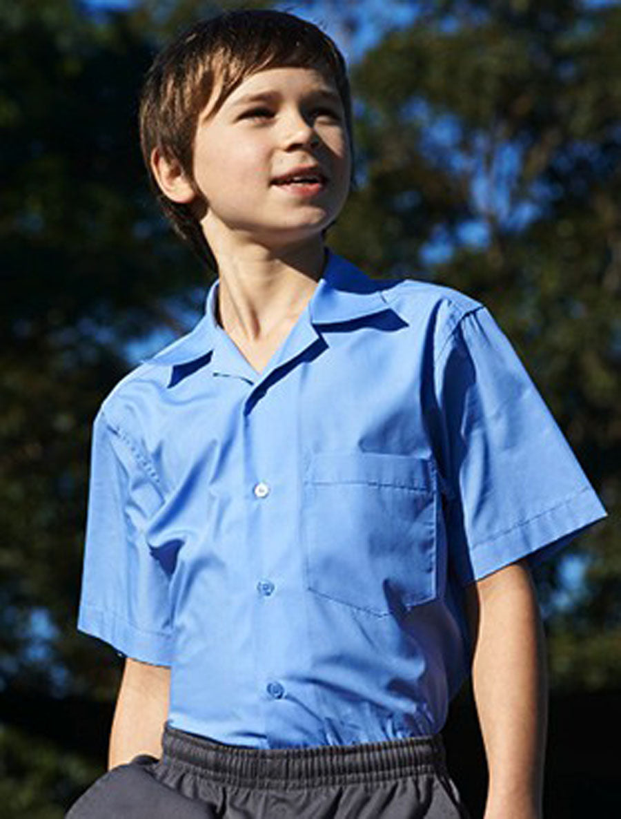 Boys Short Sleeve School Shirt, Bocini