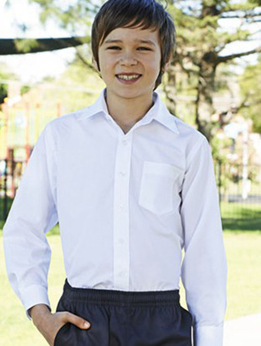 Boys Long Sleeve School Shirt, Bocini