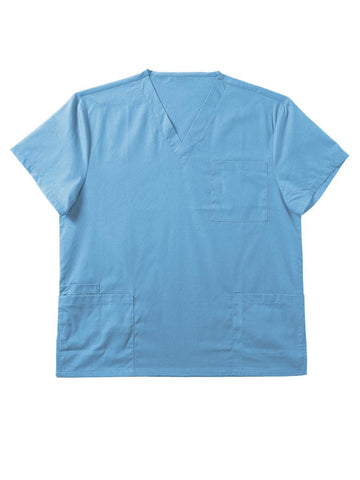Mens Scrubs Top in Blue