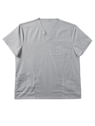 Mens Scrubs Top in Grey