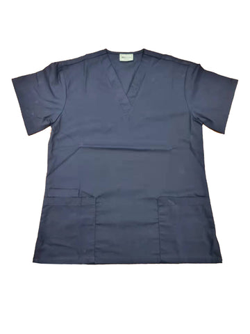 Ladies Scrubs Top in Navy