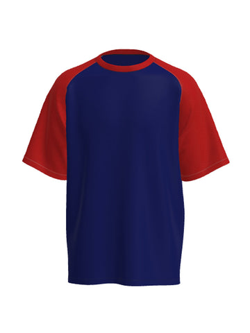 Unisex Adults Raglan Sleeve Tee Shirt detail