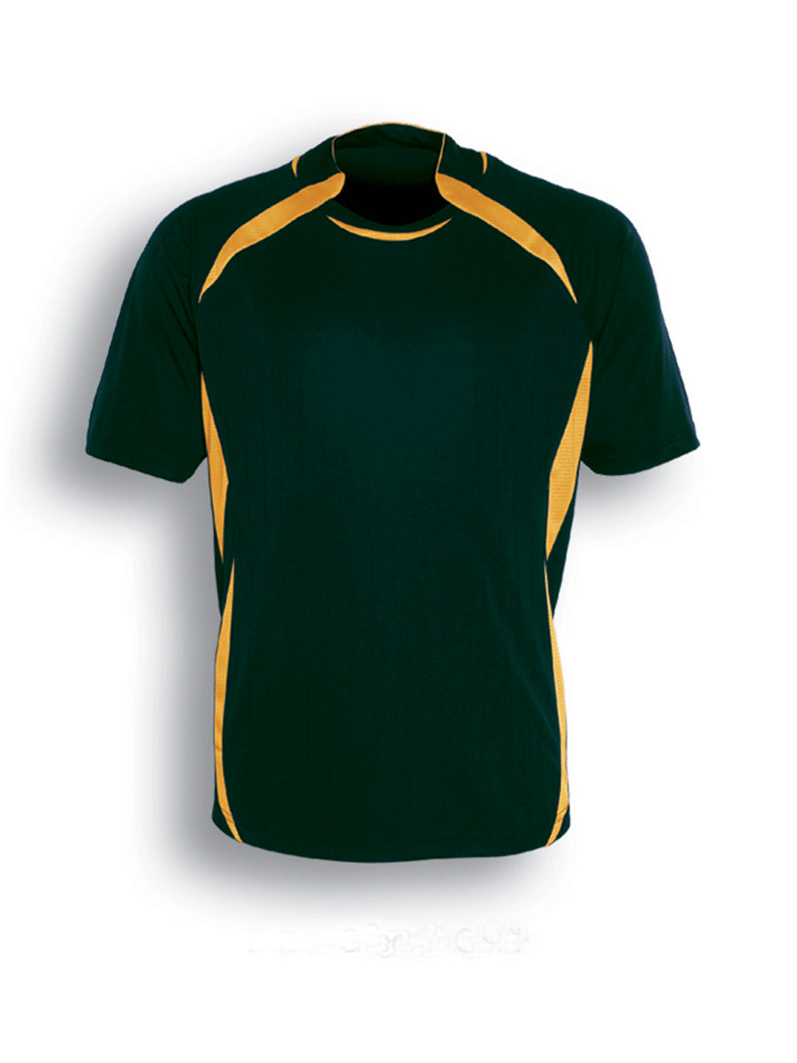 Unisex Adults Sports Jersey in Bottle Green/Gold