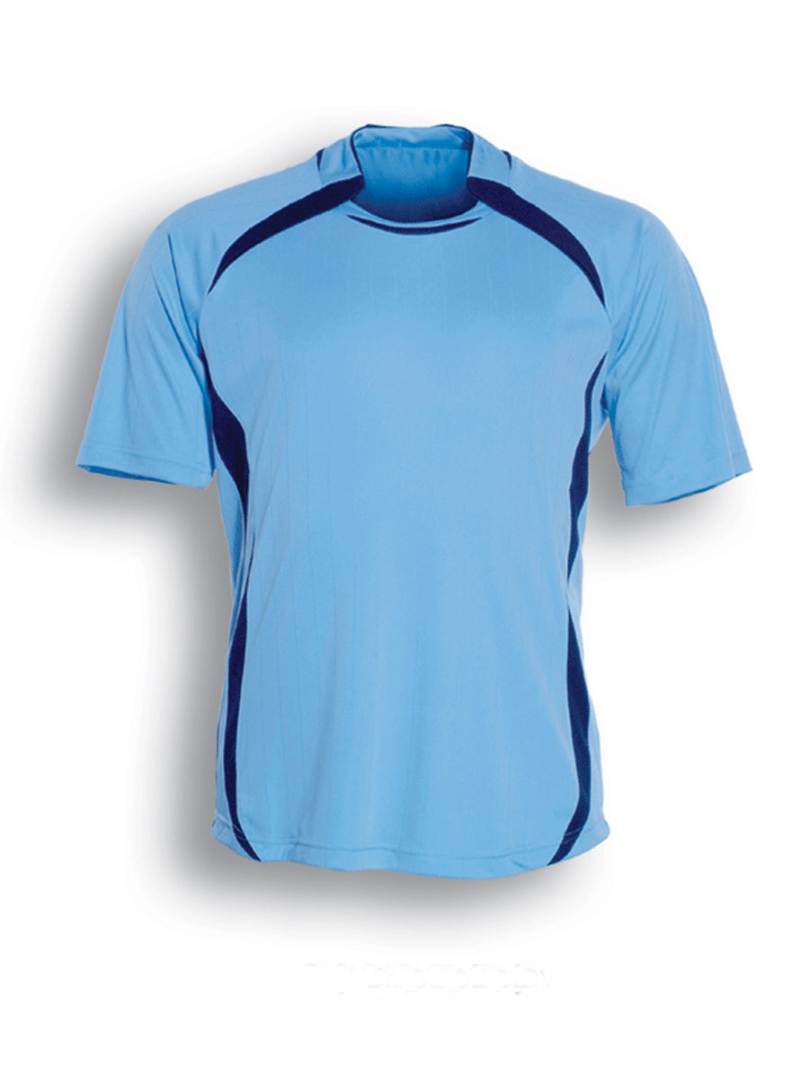 Unisex Adults Sports Jersey in Sky Blue/Navy