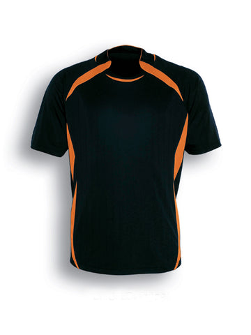 Kids Sports Jersey in Black/Orange