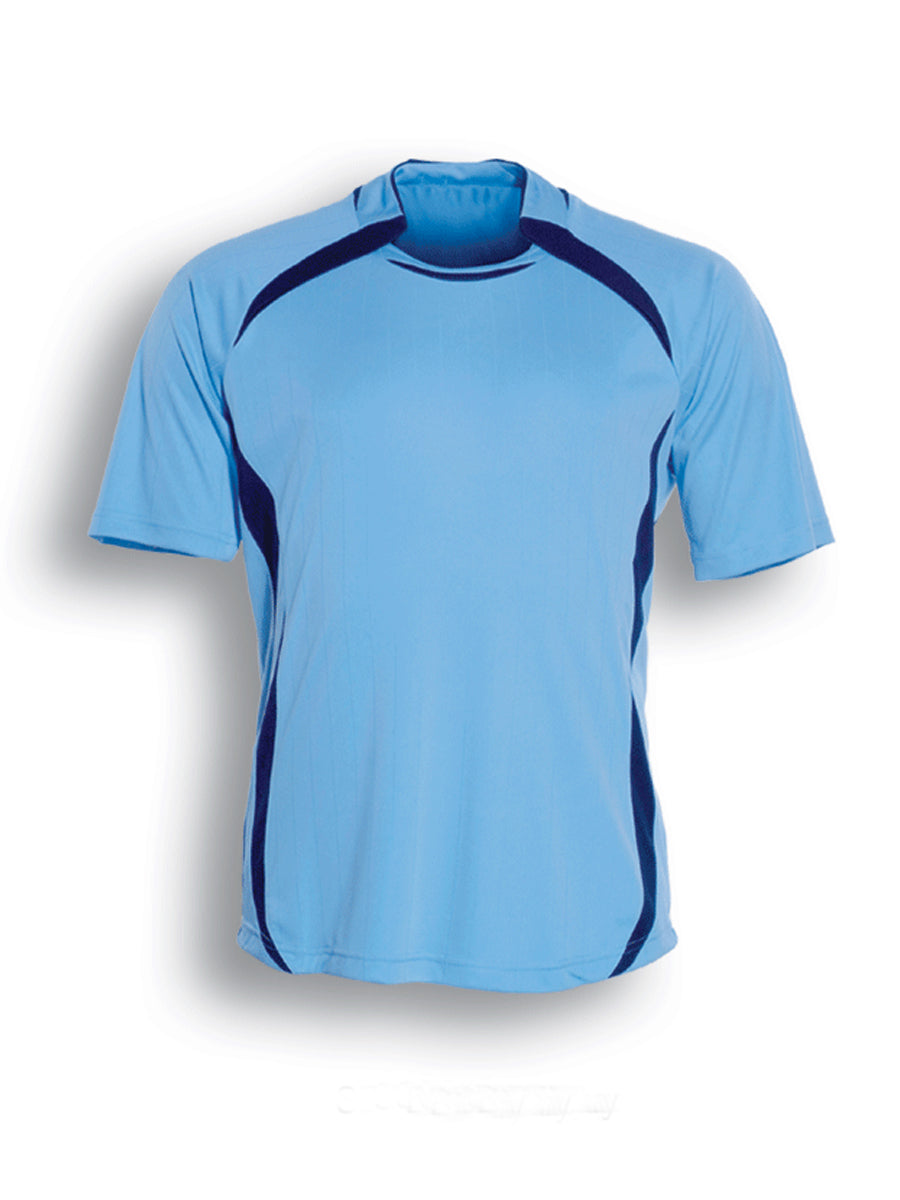 Kids Sports Jersey in Sky Blue/Navy