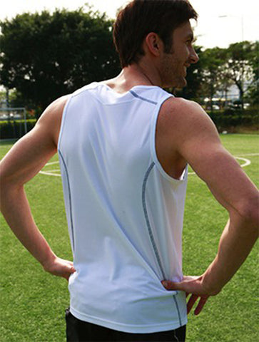 Stitch Feature Essentials-Mens Stitch Singlet, Bocini