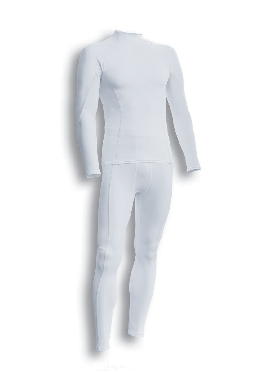 Performance Wear -Ladies/Kids L/S Performance Top in White/Silver