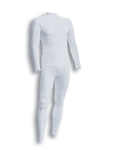 Performance Wear -Ladies/Kids L/S Performance Top in White/Silver