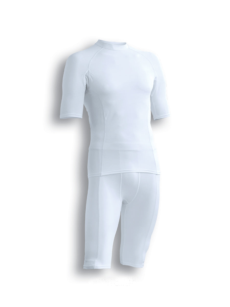 Performance Wear -Ladies/Kids S/S Performance Top in White/Silver