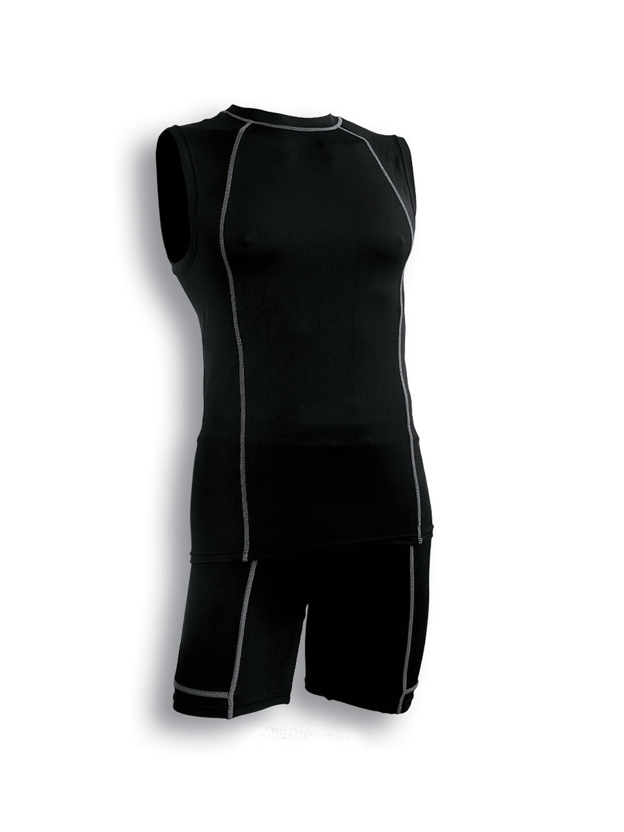 Performance Wear Ladies Tank in Black/Silver