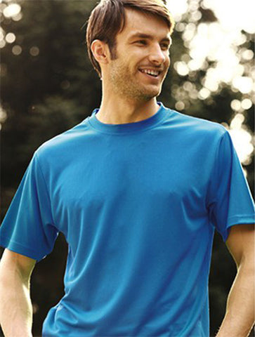 Unisex Adults Plain Breezeway Micromesh Tee Shirt, Bocini