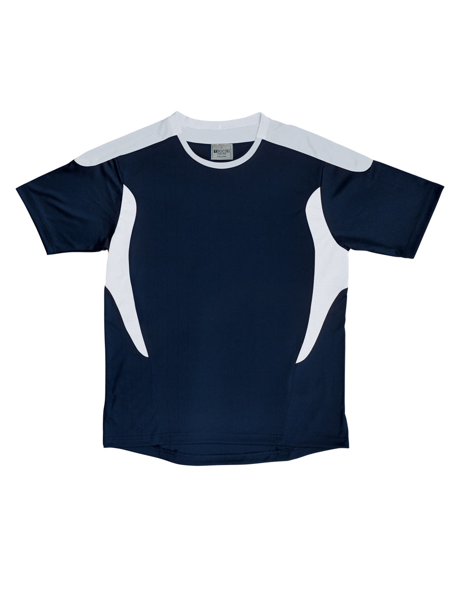Unisex Adults All Sports Tee Shirt in Navy/White
