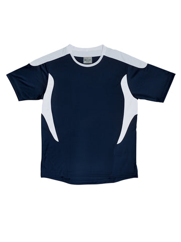 Unisex Adults All Sports Tee Shirt in Navy/White
