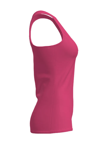 Ladies Brushed Action Back Singlet detail