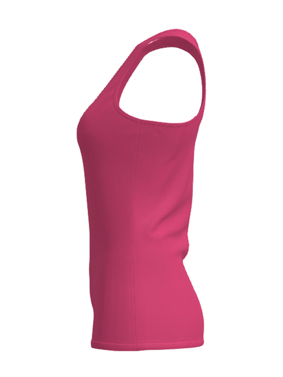 Ladies Brushed Action Back Singlet detail