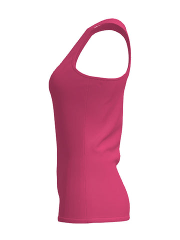 Ladies Brushed Action Back Singlet detail