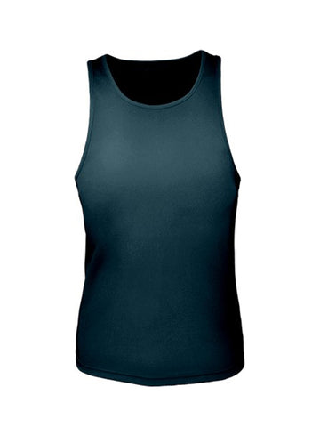 Ladies Brushed Action Back Singlet in Black
