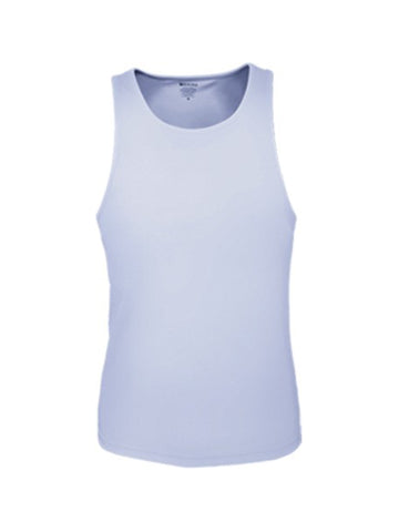 Ladies Brushed Action Back Singlet in White