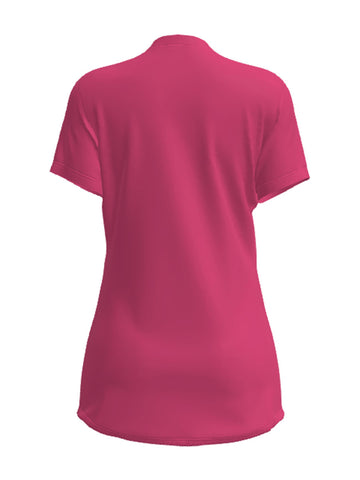 Ladies Brushed V-Neck Tee Shirt detail