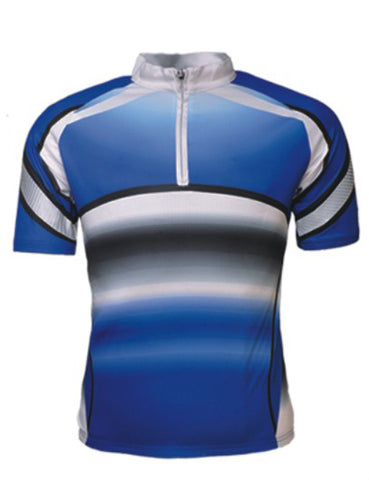 Unisex Adults Cycling Jersey in Royal/White/Black