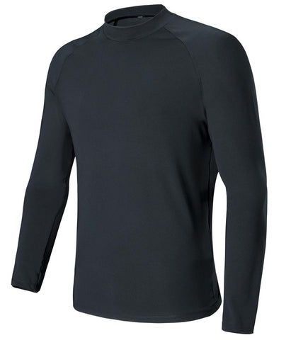Mens Long Sleeve Rashie in Black