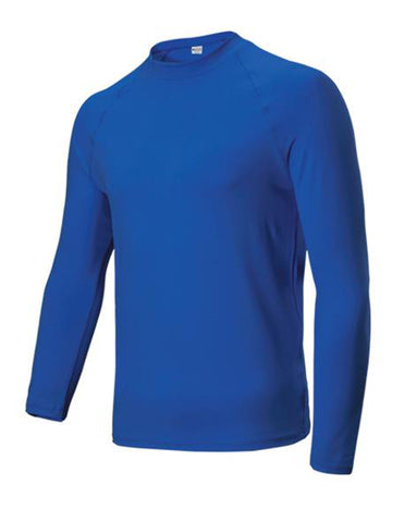Mens Long Sleeve Rashie in Royal