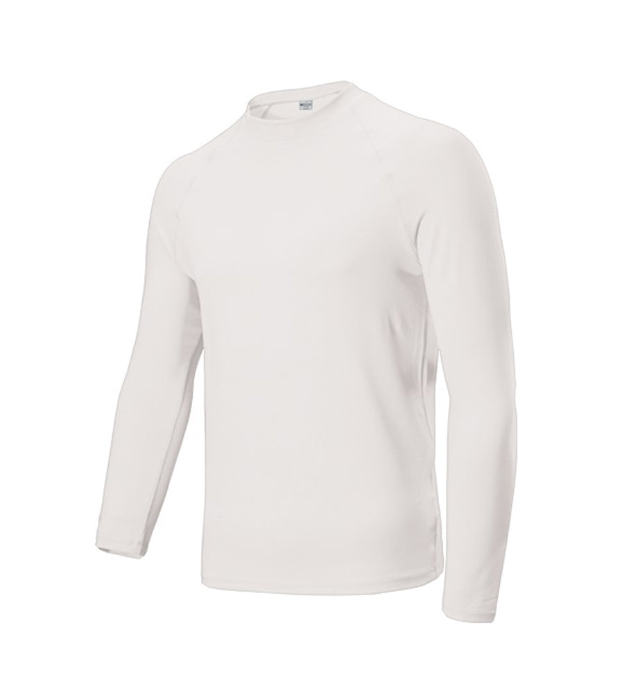 Mens Long Sleeve Rashie in White