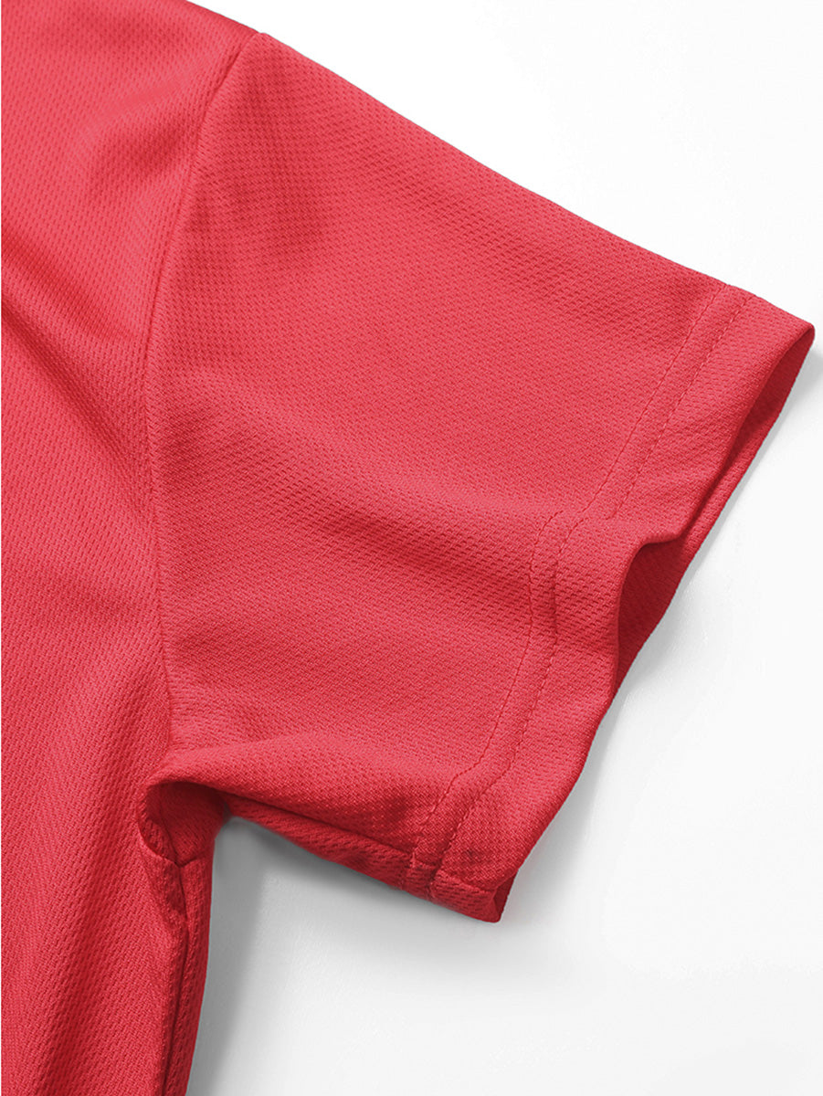 Ladies Plain Breezeway Micromesh Tee detail