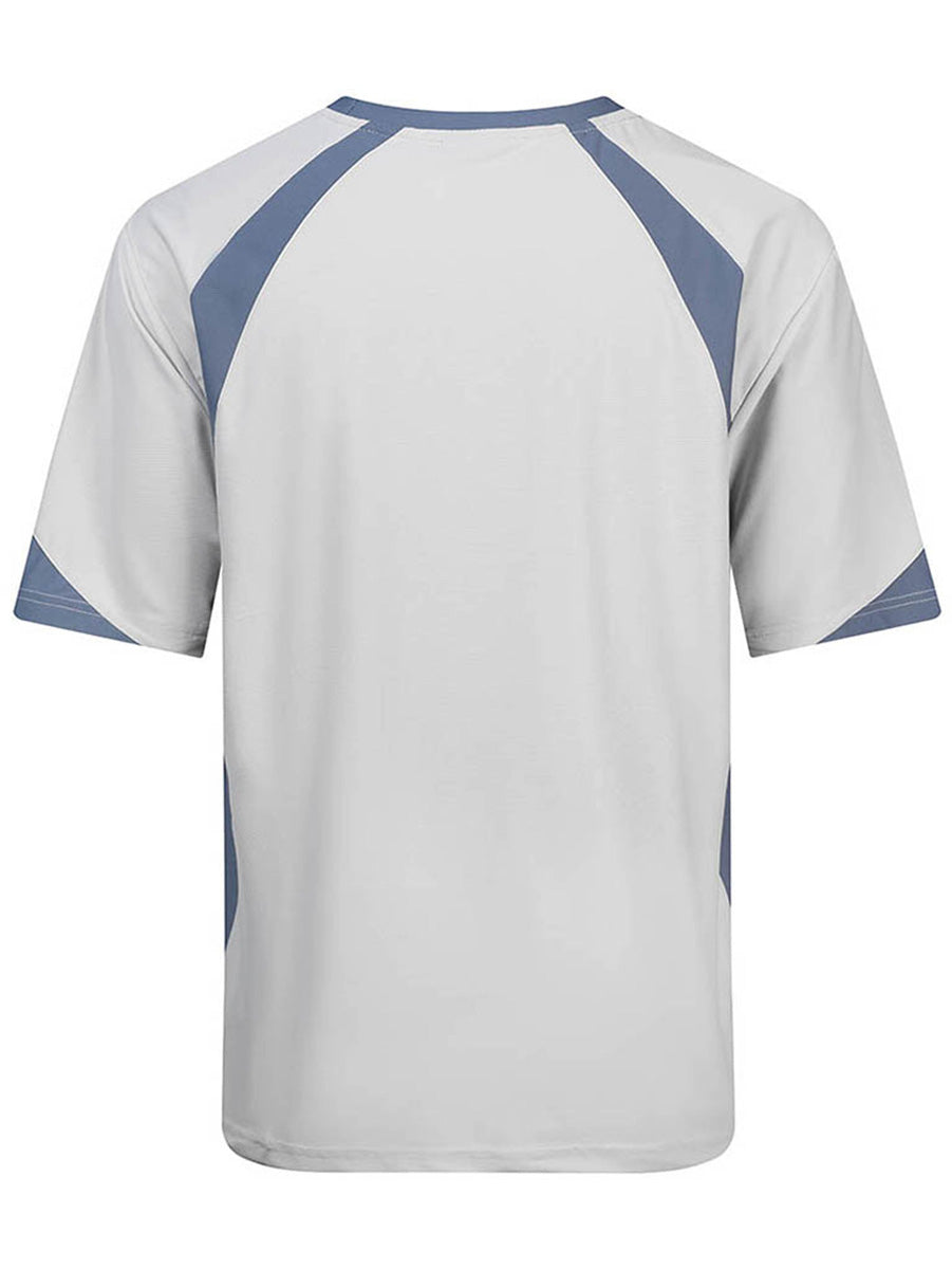 Three Tone Contrast Sports Tee detail