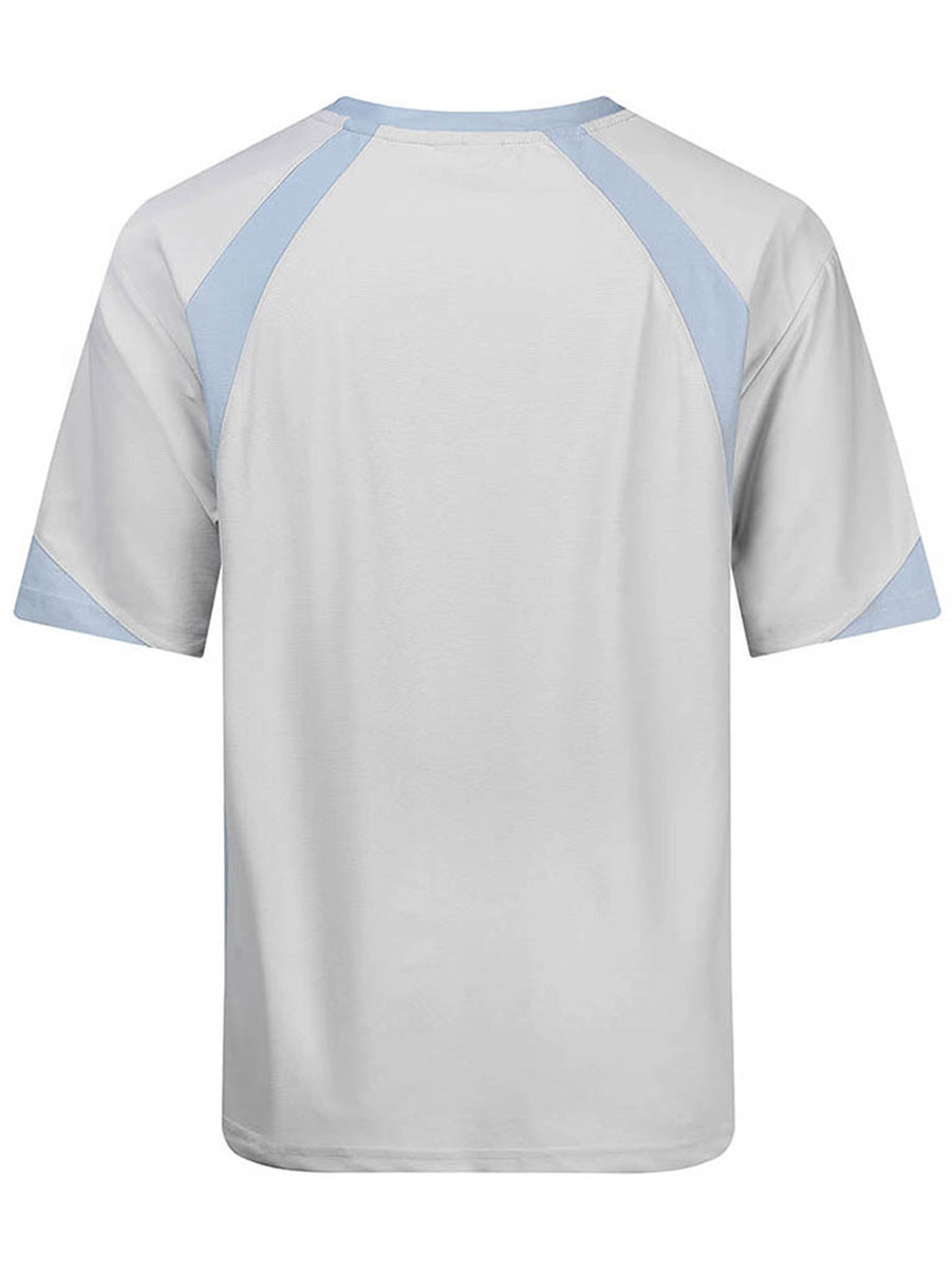 Three Tone Contrast Sports Tee detail