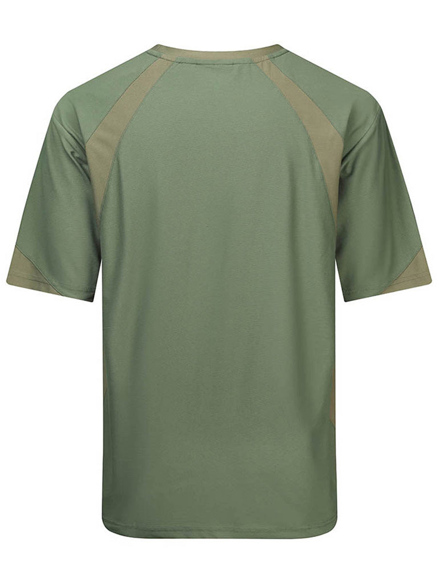 Three Tone Contrast Sports Tee detail